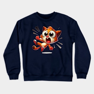 Shocked Cat Crewneck Sweatshirt